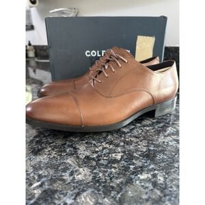 COLE HAAN Hawthorne casual Lace-Up Cap-Toe Oxford Dress Shoes Men's 10.5 NWB